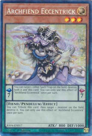 Archfiend Eccentrick - RA04-EN017 - Collector's Rare - 1st Edition