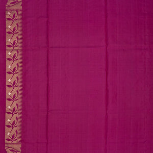 Purple Handloom Soft Silk Saree With Floral Jaal Motifs