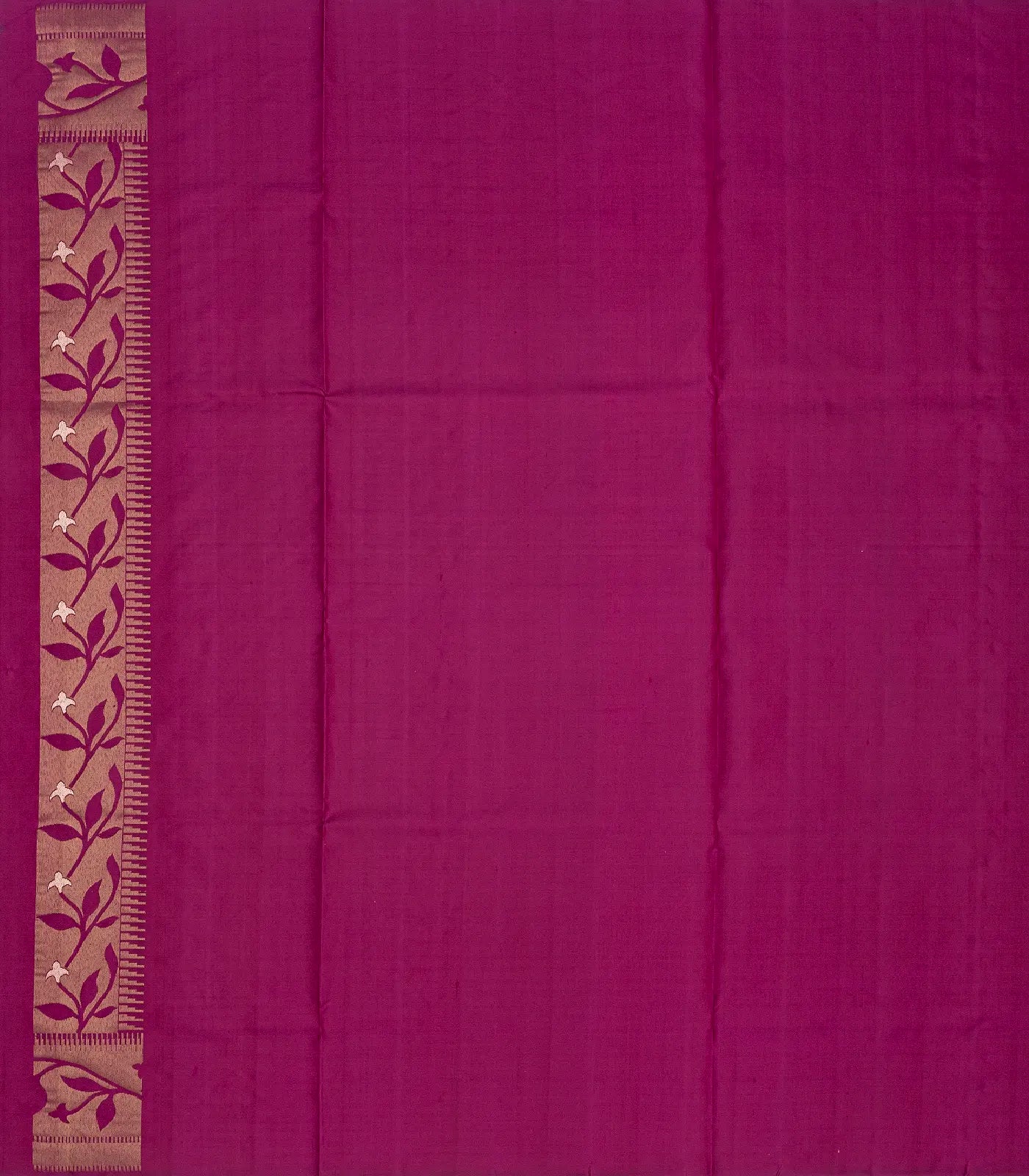 Purple Handloom Soft Silk Saree With Floral Jaal Motifs