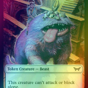 Beast Token (03) // Copy Token (01) [Duskmourn: House of Horror: Tokens] [Foil]