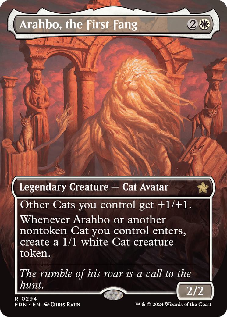 Arahbo, the First Fang [294] [Borderless] [Foundations] [Non-Foil]