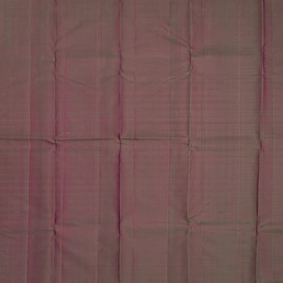 Hot Pink Handloom Kanchipuram Silk Saree With Zari Border