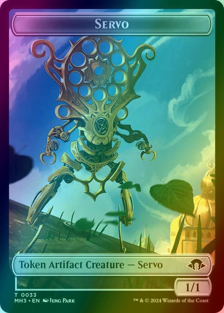 Angel Token (03) // Servo Token (33) [Modern Horizons 3: Tokens] [Foil]