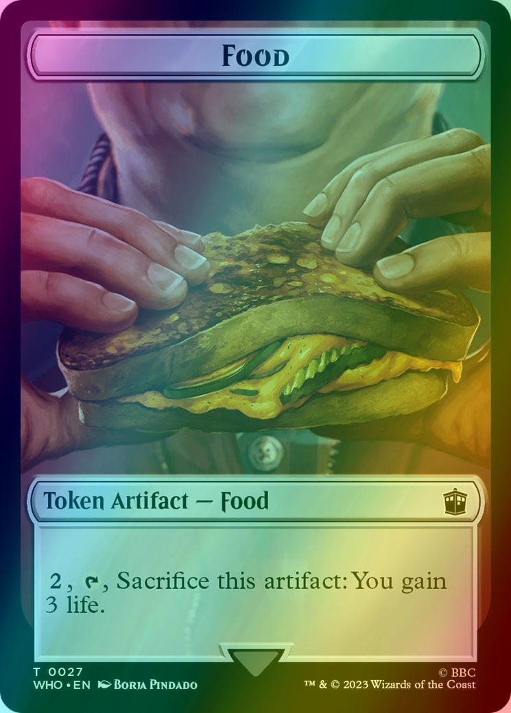 Alien Angel Token (11) // Food Token (27) [Universes Beyond: Doctor Who: Tokens] [Foil]