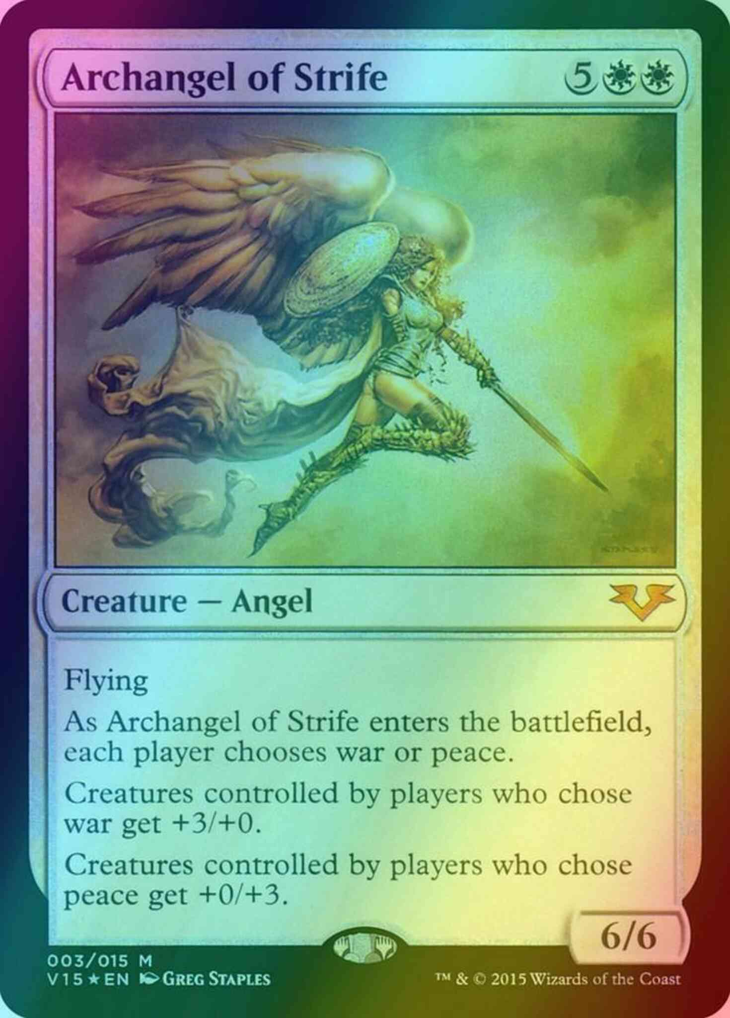 Archangel of Strife [3] [From the Vault: Angels] [Foil]