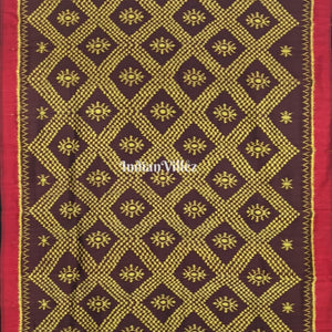 Brown Tarabali Odisha Ikat Contemporary Silk Saree