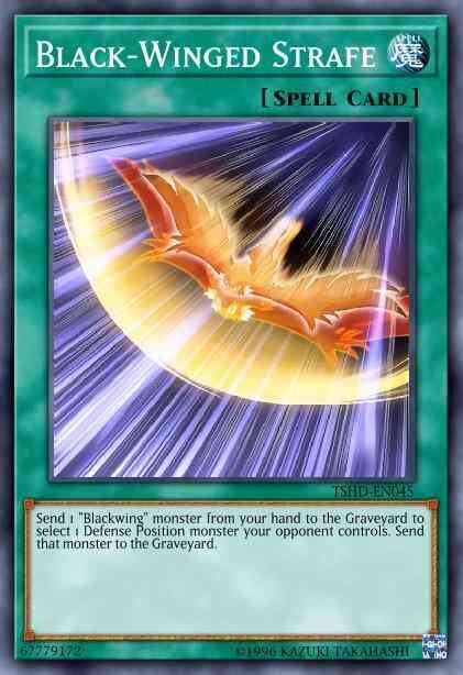 Black-Winged Strafe - DP11-EN019 - Common - 1st Edition