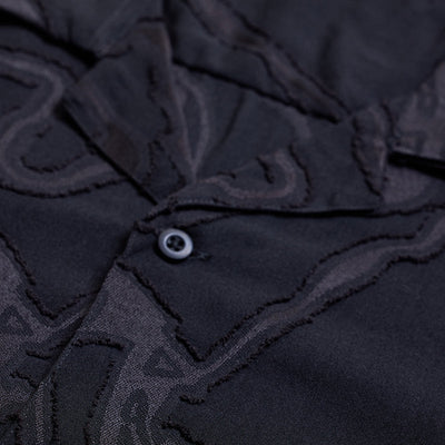 Black Abstract Box Fit Shirt