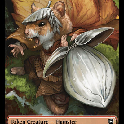 Beast Token (24) // Hamster Token (22) [Bloomburrow: Commander: Tokens] [Non-Foil]