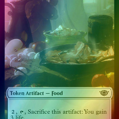 Ballistic Boulder Token (08) // Food Token (10) [The Lord of the Rings: Tales of Middle-earth: Tokens] [Foil]
