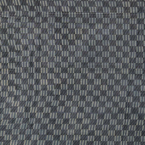 Indigo blue Ajrakh handblockprinted Chanderi saree
