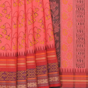 Hand Block Printed Cotton Saree