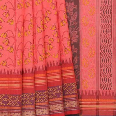 Hand Block Printed Cotton Saree