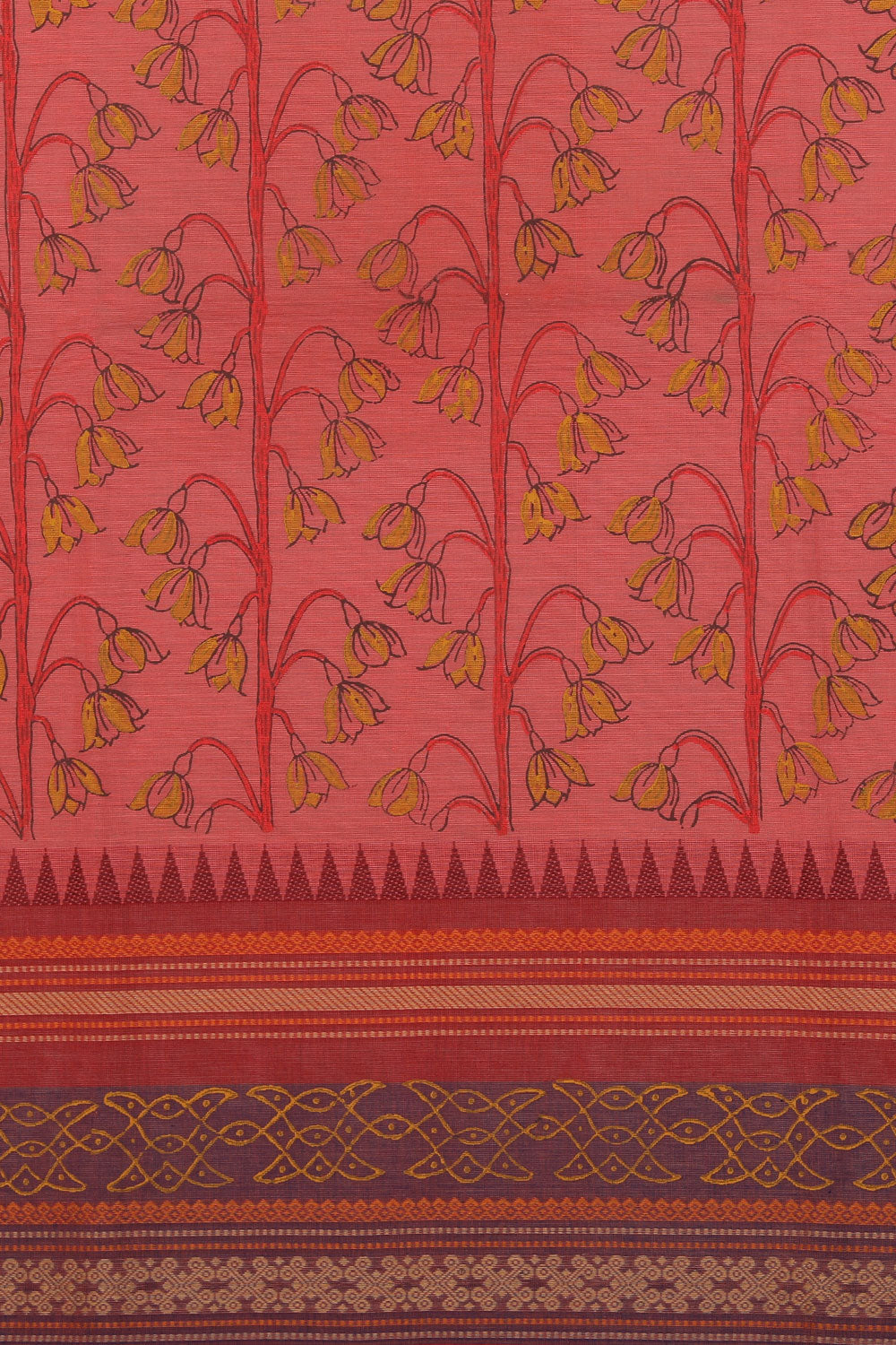 Hand Block Printed Cotton Saree