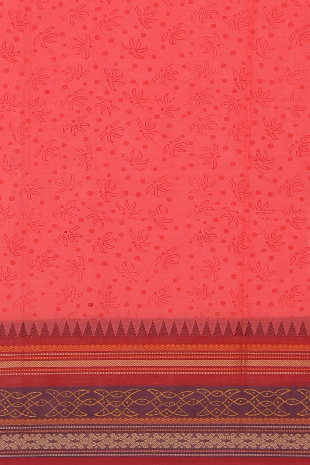 Hand Block Printed Cotton Saree