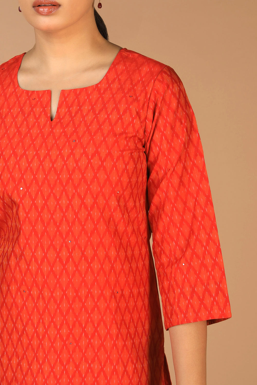 Handwoven Pochampally Silk Ikat Kurti