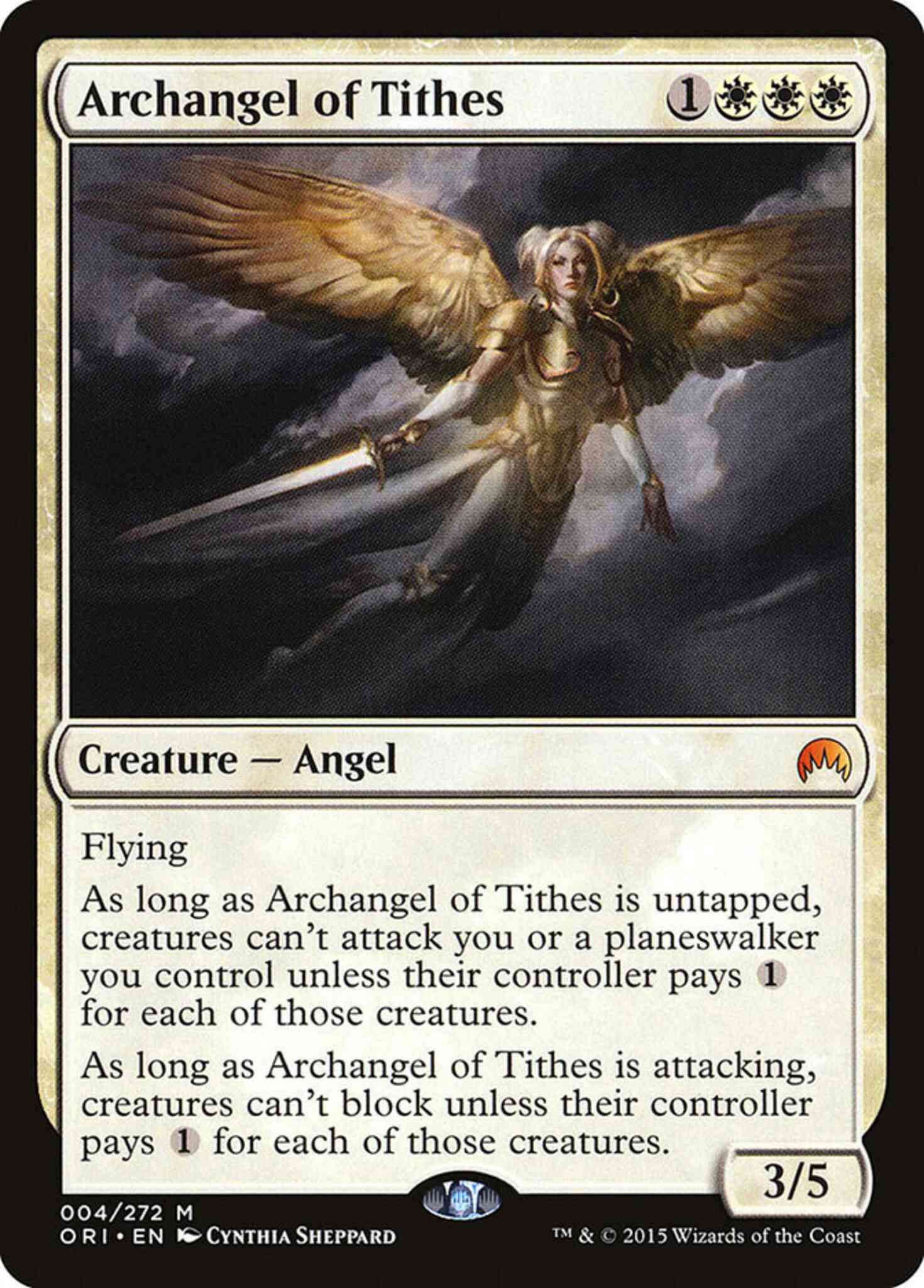 Archangel of Tithes [4] [Magic Origins] [Non-Foil]
