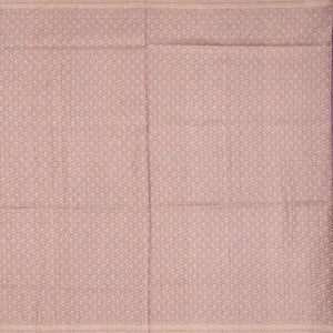 Lavender Handloom Banarasi Silk Saree With Gold & Silver Zari Floral Motifs