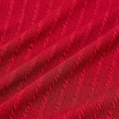 Red Textured Cuban T-Shirt