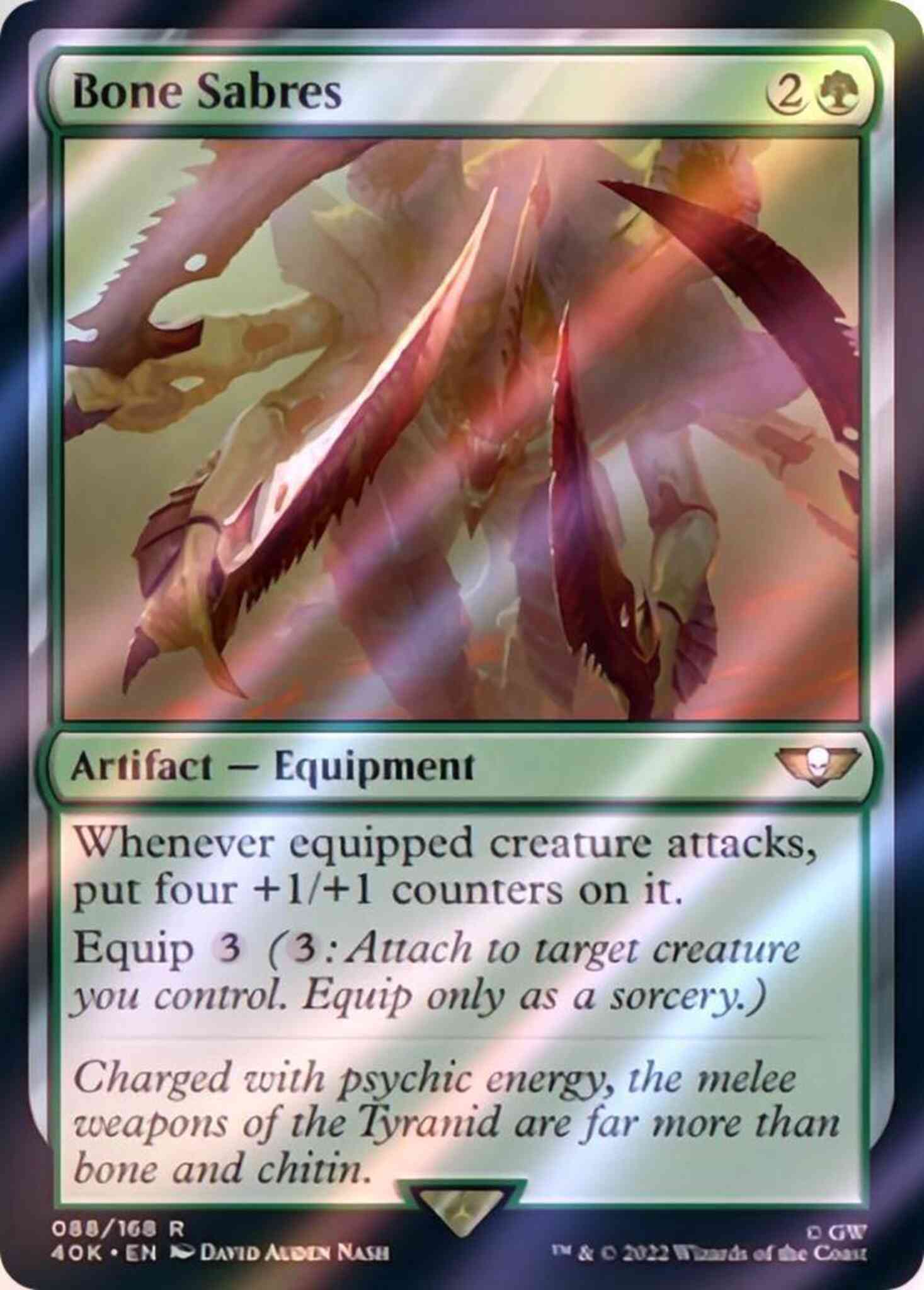 Bone Sabres [88] [Universes Beyond: Warhammer 40,000] [Surge Foil]
