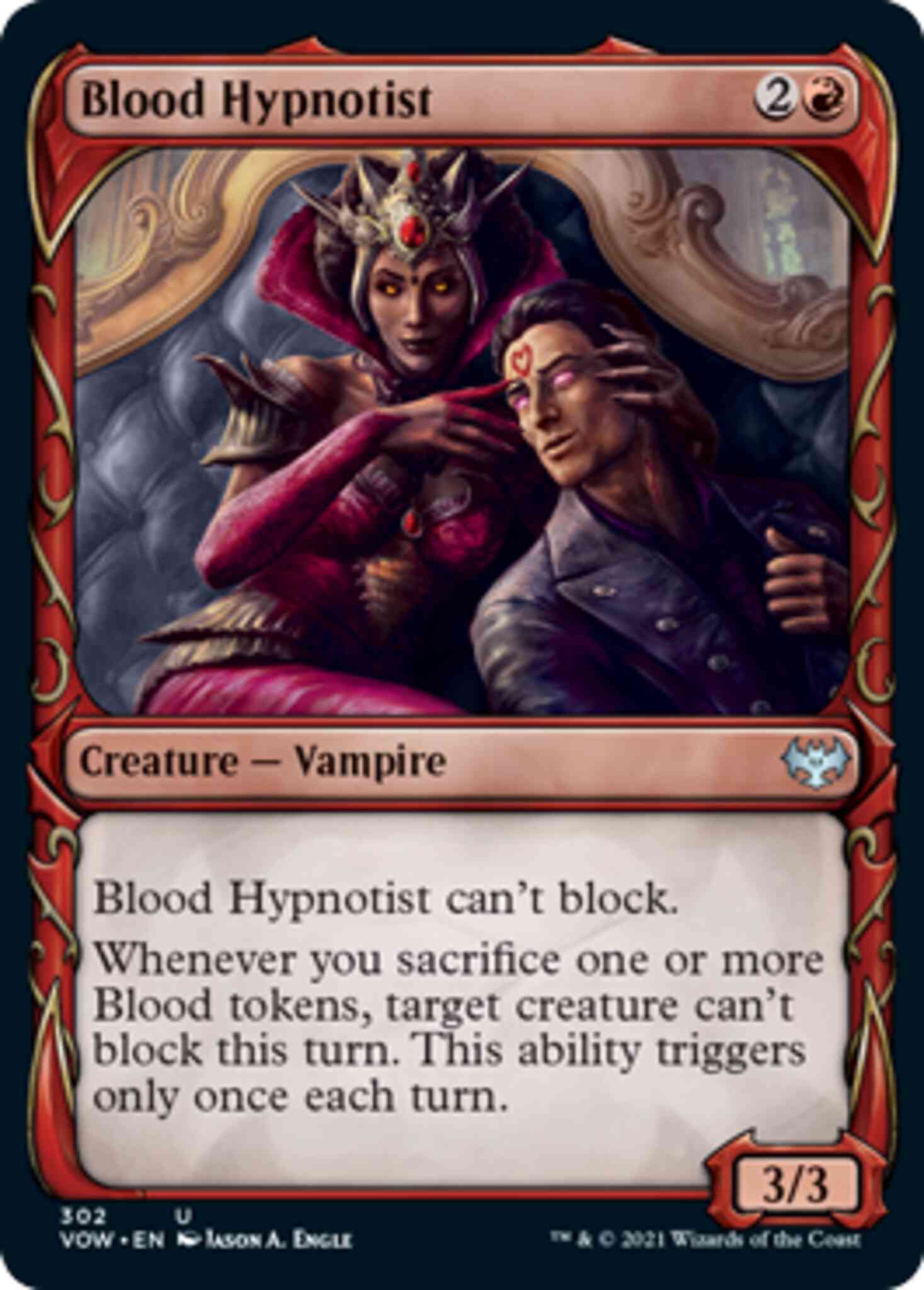 Blood Hypnotist [302] [Fang Frame Showcase] [Innistrad: Crimson Vow] [Non-Foil]