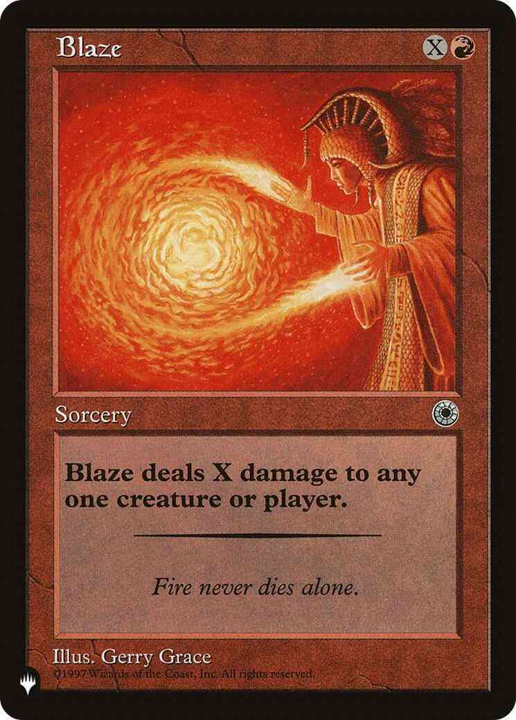 Blaze [POR-118] [The List] [Non-Foil]