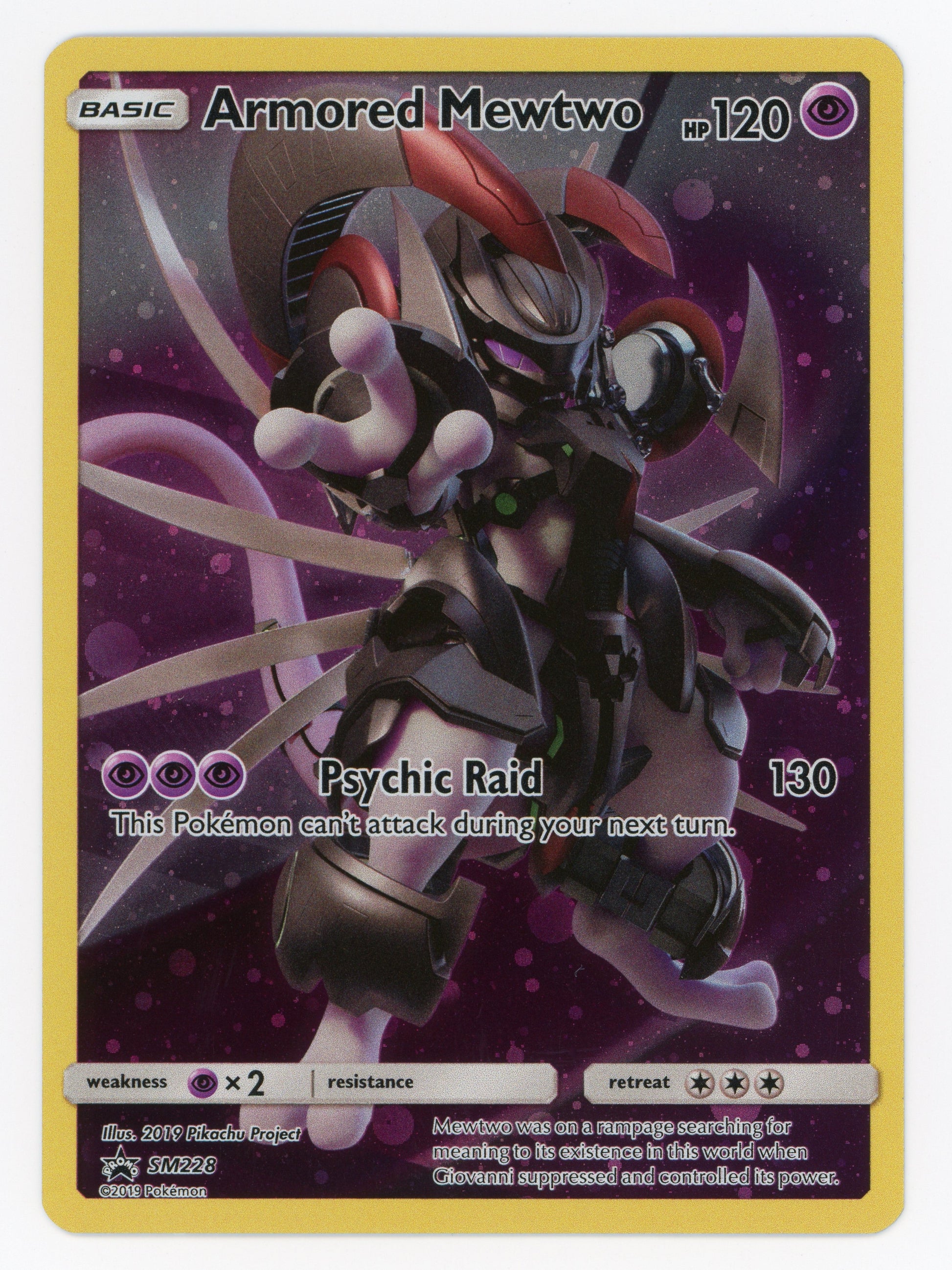 Armored Mewtwo - SM228 - Promo - Holo - Scan 14187