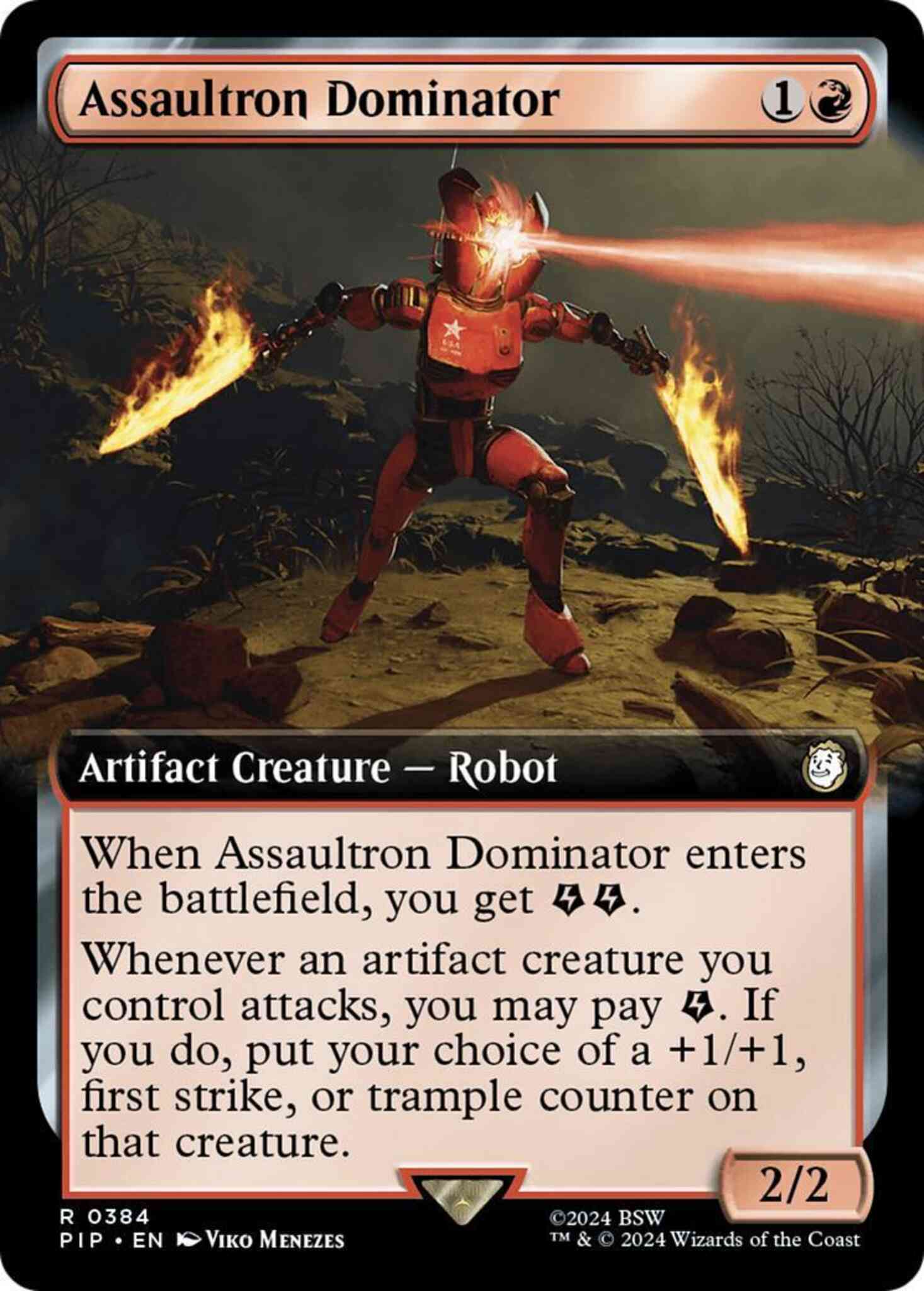 Assaultron Dominator [384] [Extended Art] [Fallout] [Non-Foil]