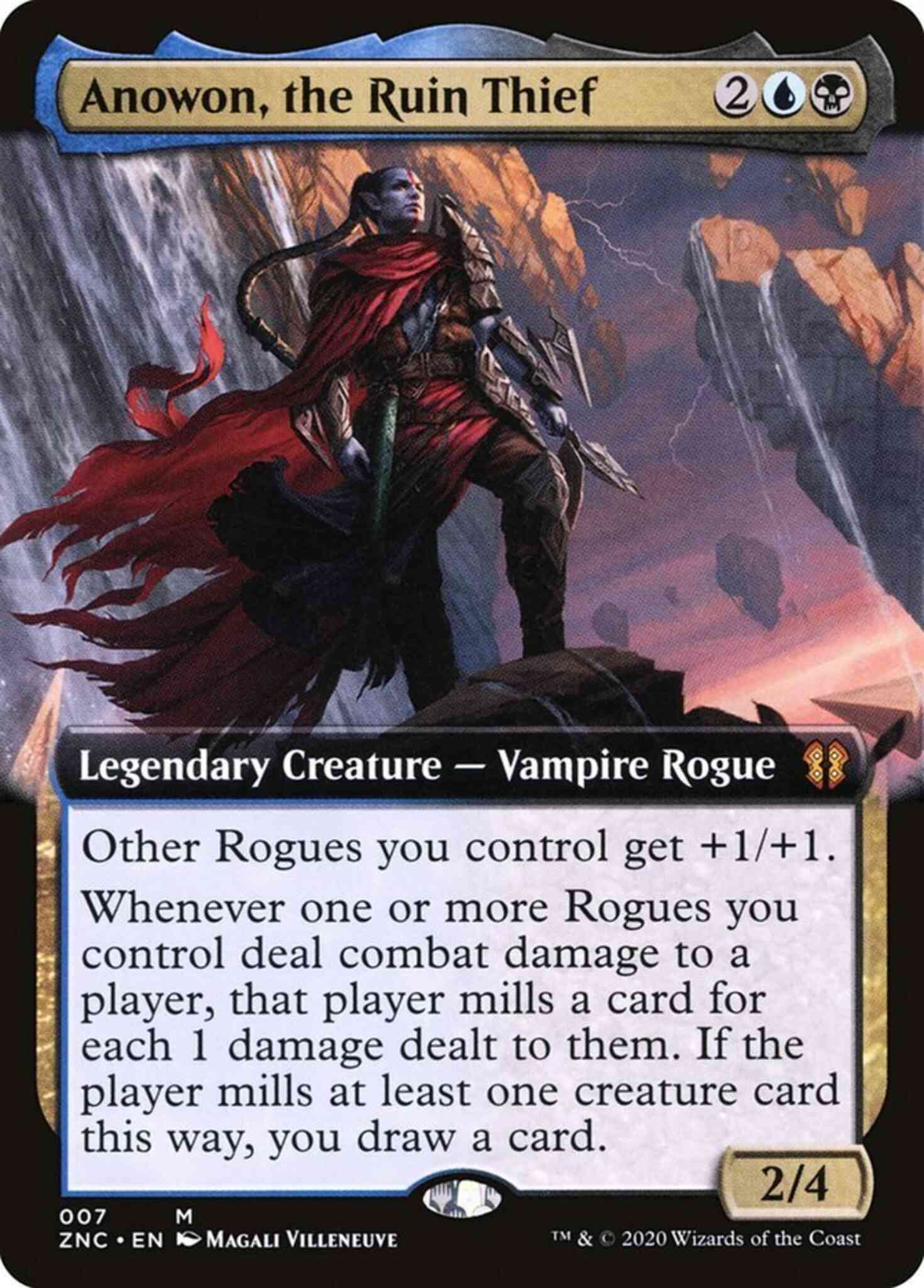 Anowon, the Ruin Thief [7] [Extended Art] [Zendikar Rising Commander] [Non-Foil]