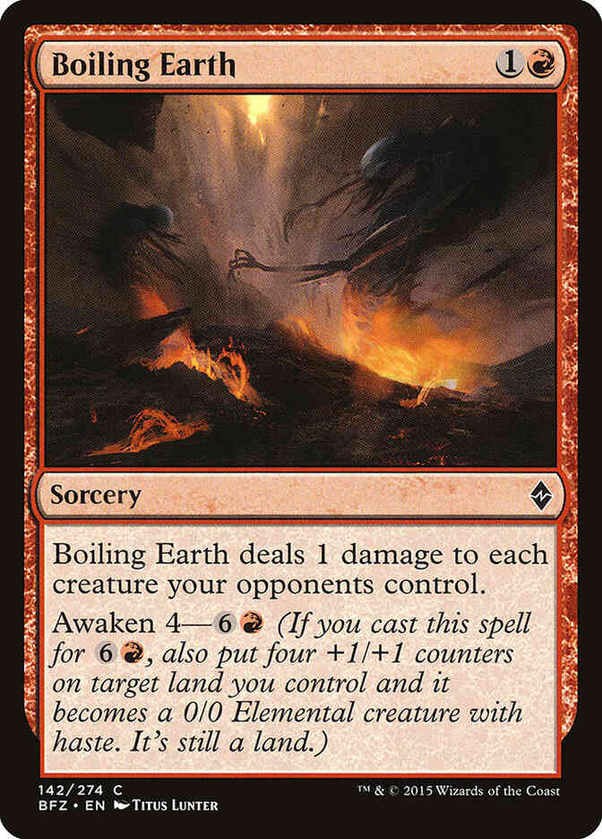Boiling Earth [142] [Battle for Zendikar] [Non-Foil]