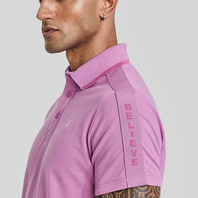 Believe Pink Polo T-Shirt