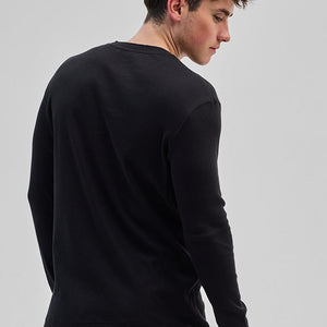 Black Textured Sweatshirt