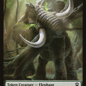 Beast Token (19) // Elephant Token (20) [Commander Legends Tokens] [Non-Foil]