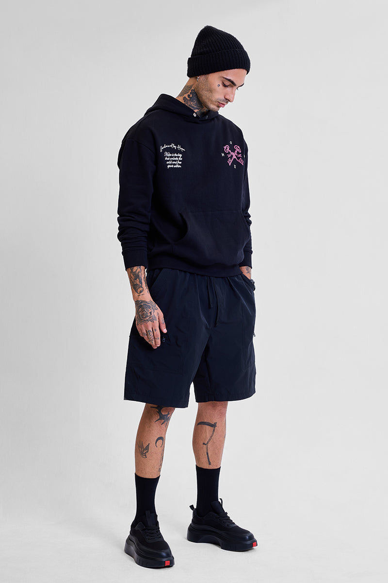 Legends Unchained Black Embroidered Hoodie
