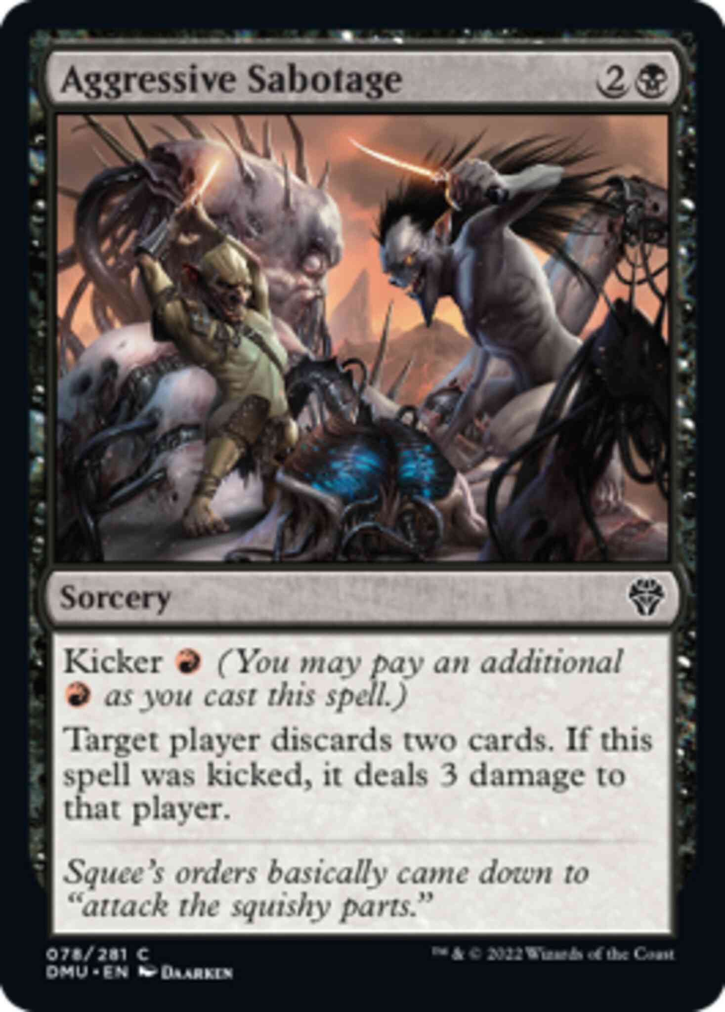 Aggressive Sabotage [78] [Dominaria United] [Non-Foil]