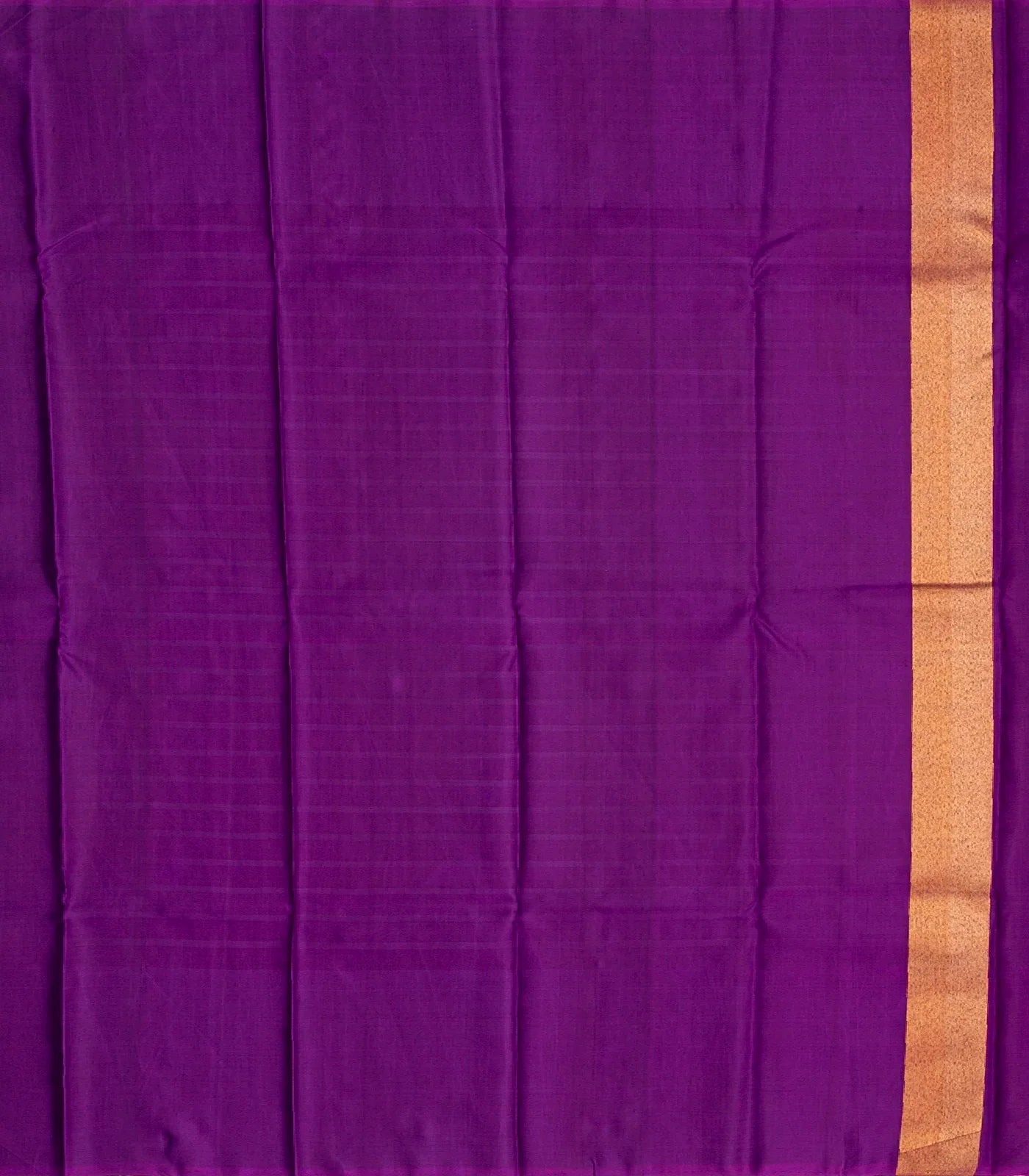 Lavender Handloom Kanchipuram Korvai Silk Saree With Meena Checks