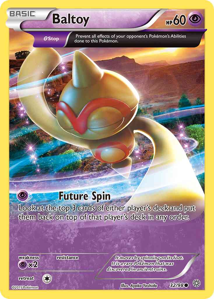 Baltoy - 32/98 - Common [xy7-32] [Non-Holo]