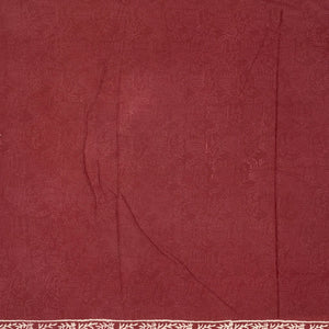Maroon Woven Jaipur Cotton Saree Printed And Floral  Motifs