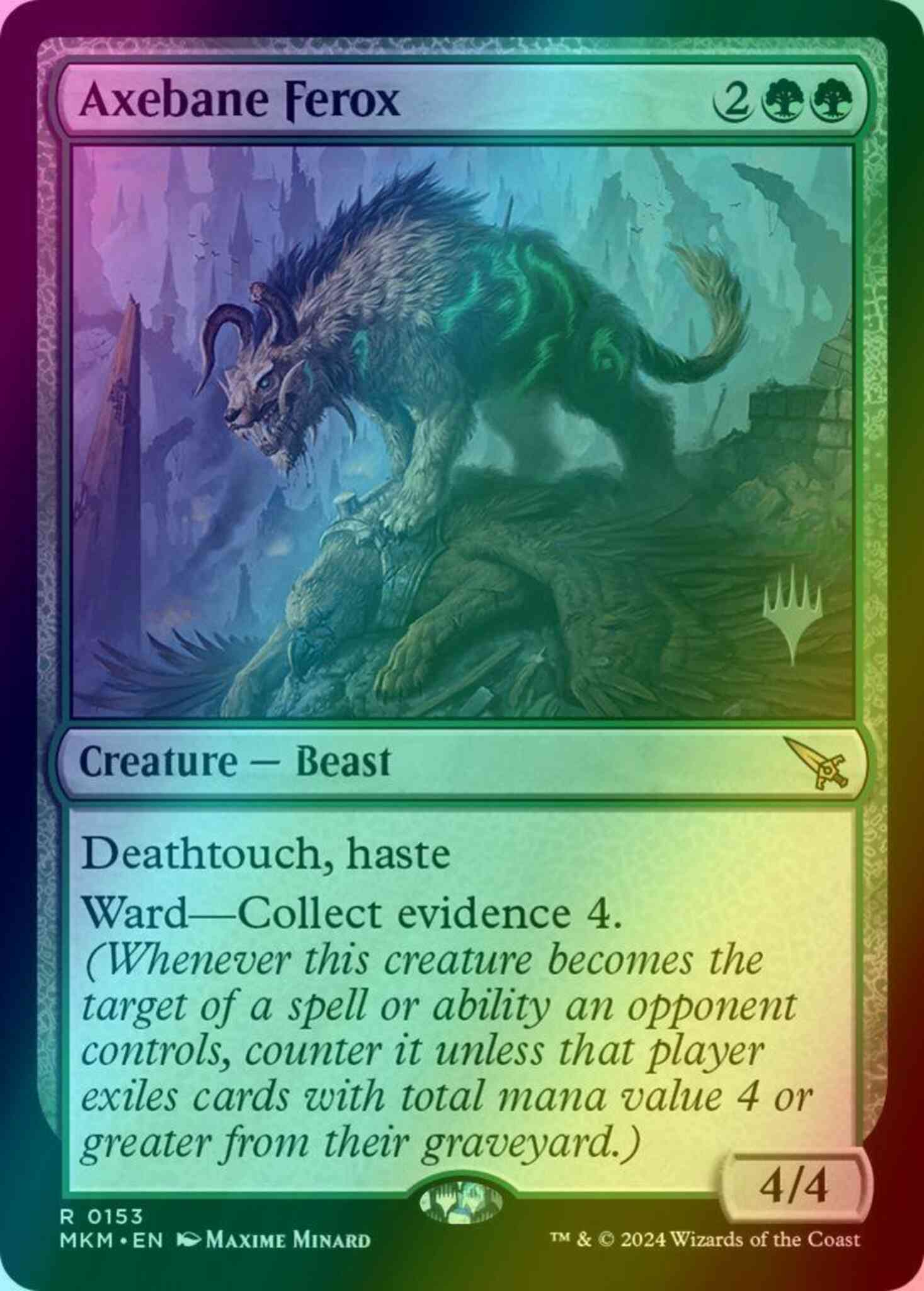 Axebane Ferox [153p] [Promo Pack] [Murders at Karlov Manor: Promos] [Foil]