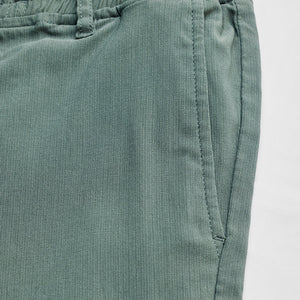 Olive Plain Slim Fit Trousers