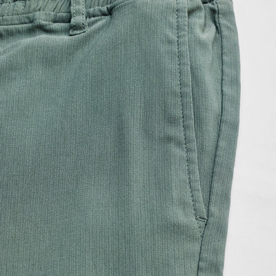 Olive Plain Slim Fit Trousers