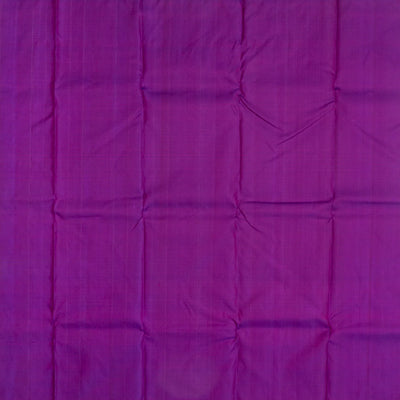 Purple Handloom Kanchipuram Silk Saree And Annam Chakaram Buttas