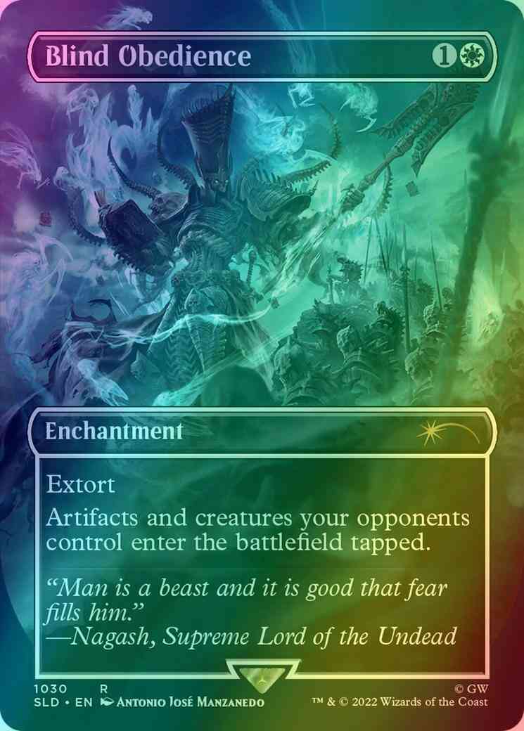 Blind Obedience [1030] [Borderless] [Age of Sigmar] [Secret Lair Drop] [Foil]