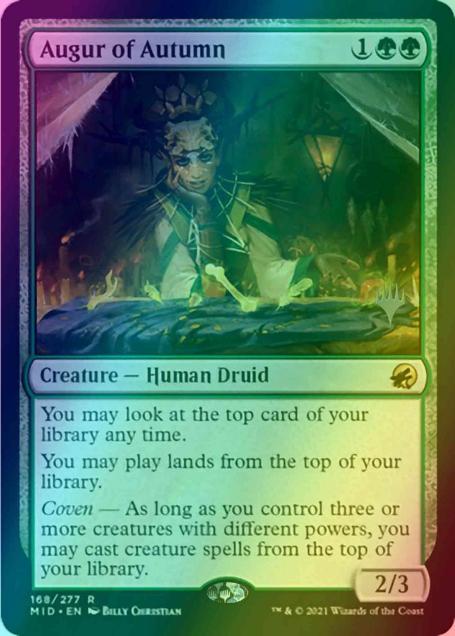 Augur of Autumn [Promo Pack] [168p] [Innistrad: Midnight Hunt Promos] [Foil]