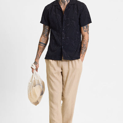 Black Abstract Box Fit Shirt