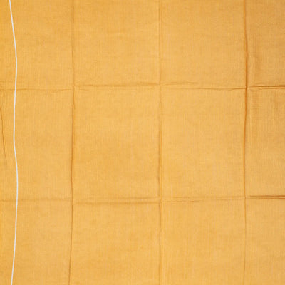 Beige Handloom Tussar Silk Saree Printed With Multi Colour Checks