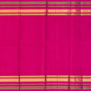 Sea Green Handloom Kanchipuram Korvai Silk Saree With Annam Buttas