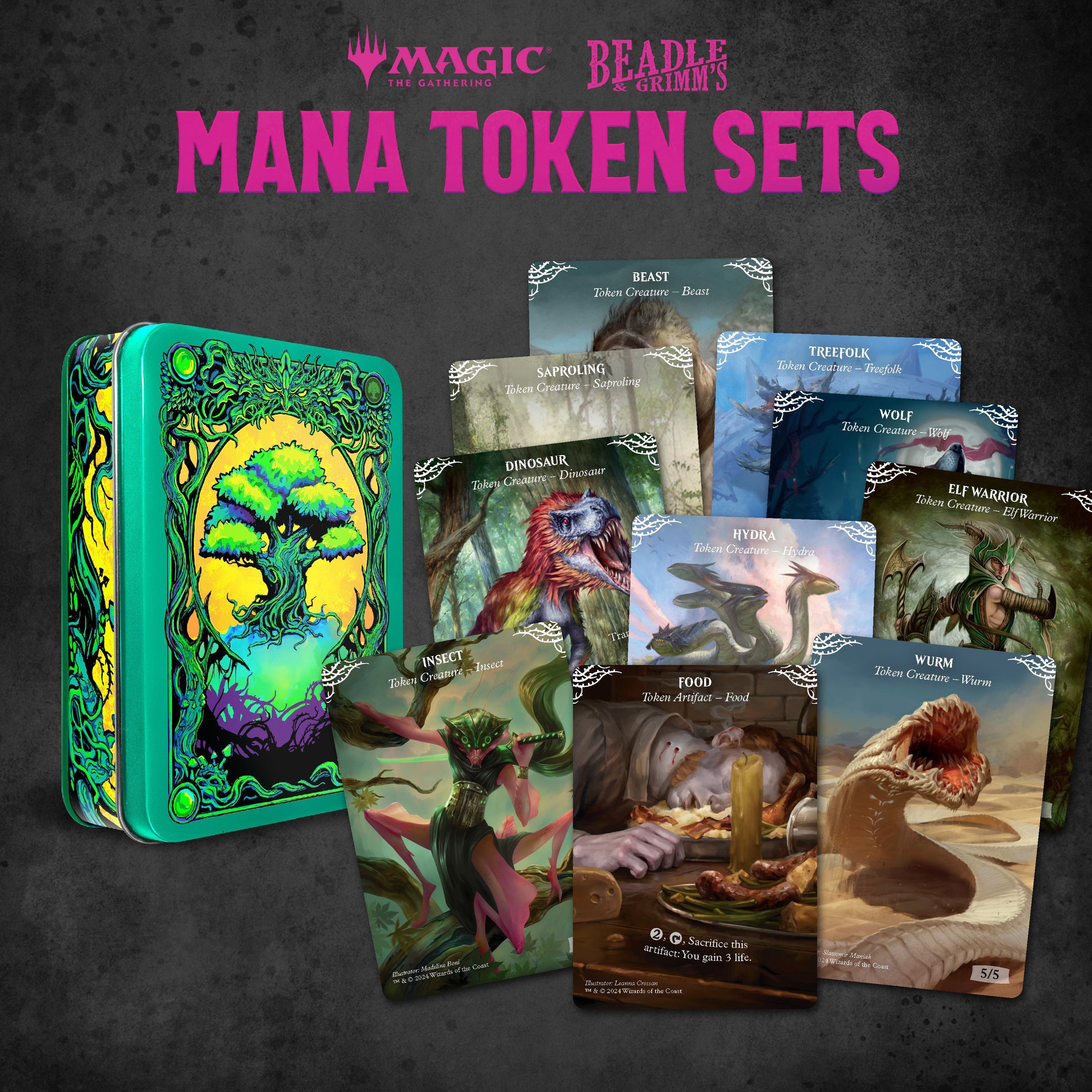 Beadle & Grimm's MTG Mana Token Set - Green