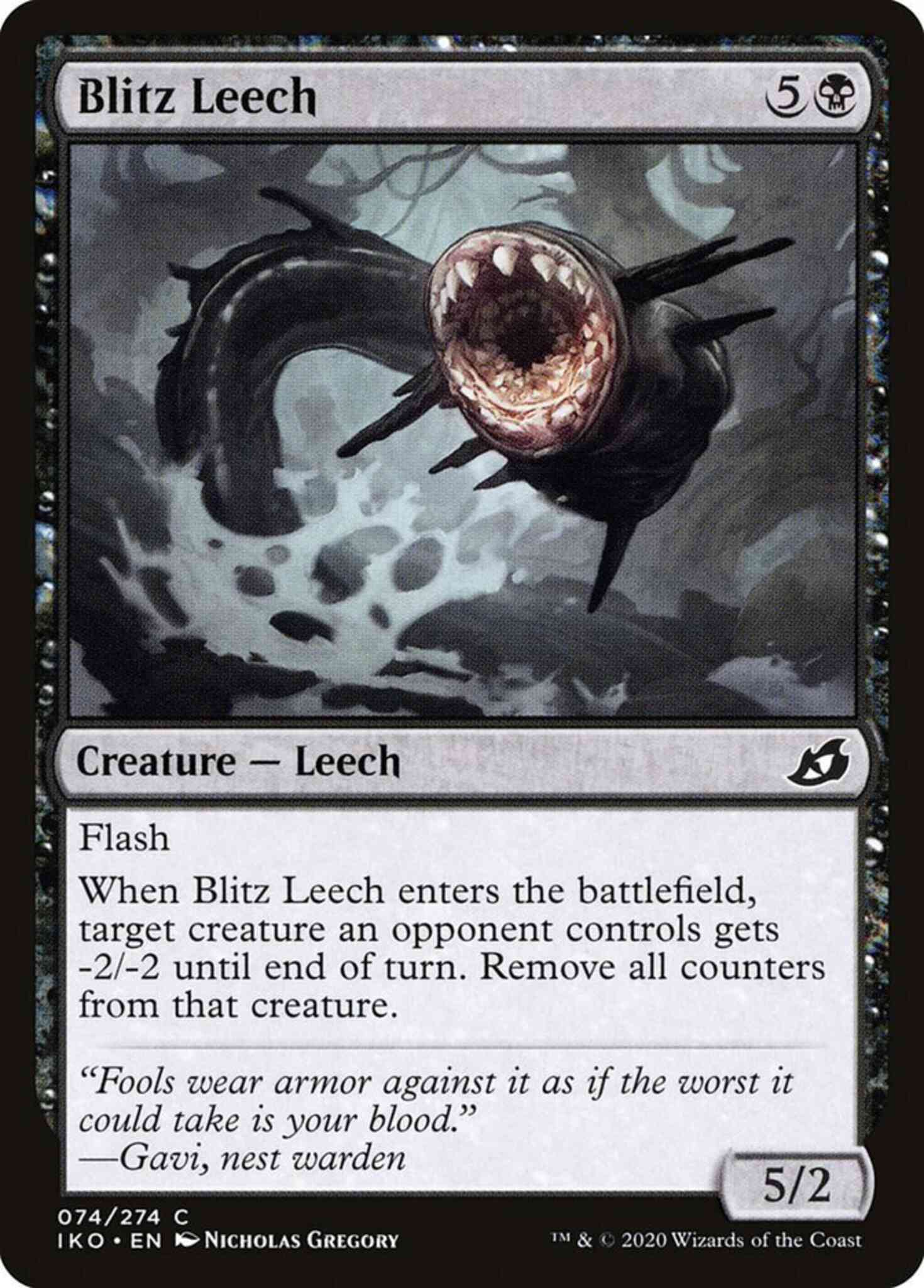 Blitz Leech [74] [Ikoria: Lair of Behemoths] [Non-Foil]