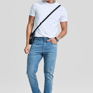 Blue Tapered Fit Jeans